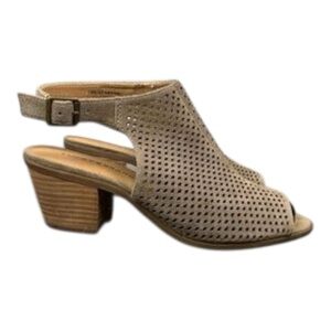 Lucky Brand Suede Slingback Shoes Size 7.5